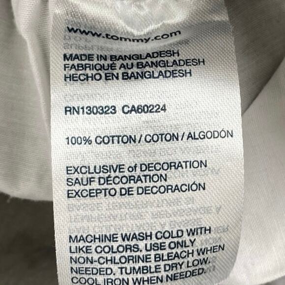 Tommy Hilfiger Kids Boys Gray Elastic Waist Cargo Chino Khaki Shorts Sz L 16/18 - Picture 4 of 4